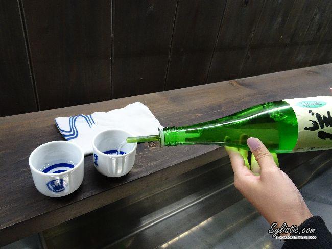Sake tasting at Sawanoi Sake Brewerly