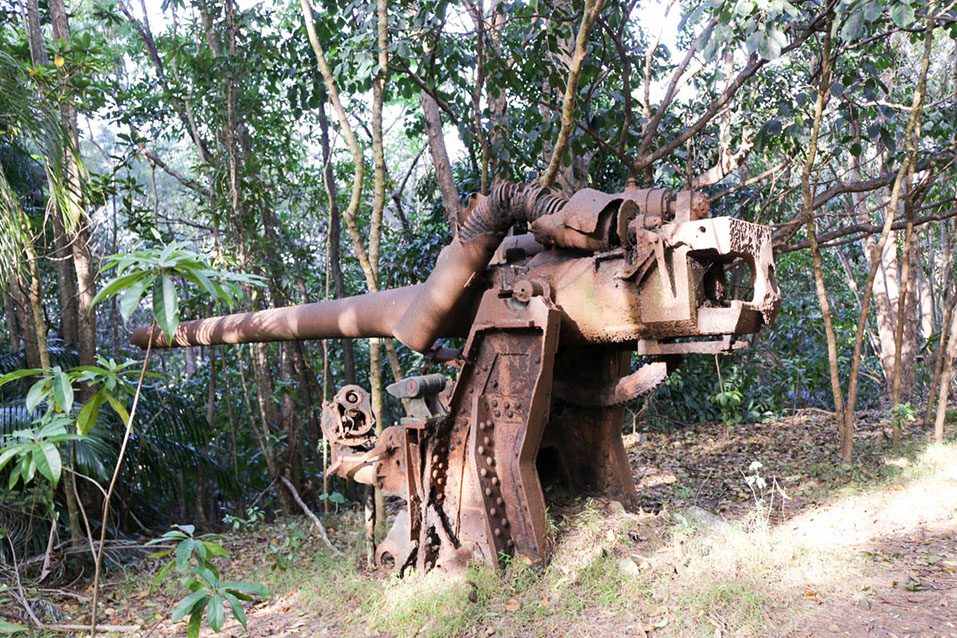 戦争の跡