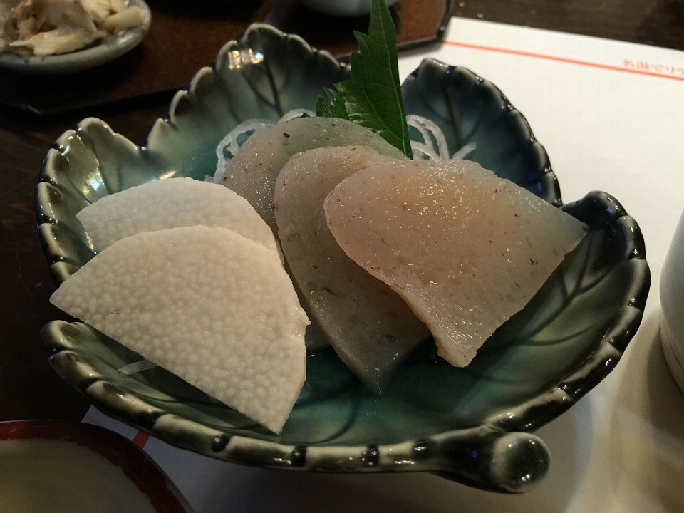 こんにゃくの刺し身
