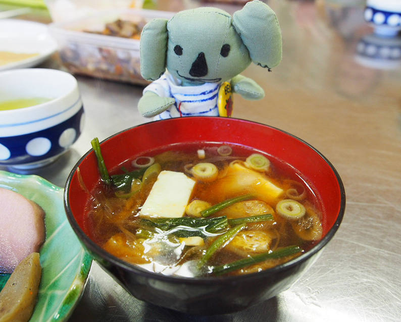 お味噌を堪能