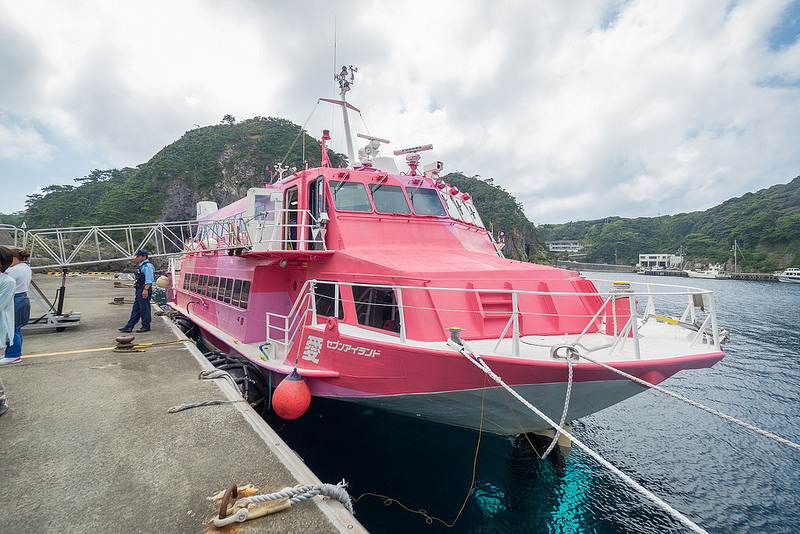 伊豆諸島の式根島に到着っ!