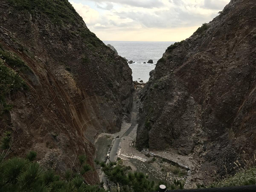 地鉈温泉へ