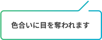 色合いに目を奪われます