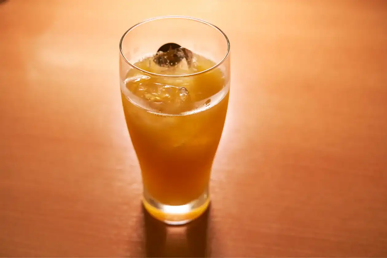 ノンアルコールのパッションフルーツジュース