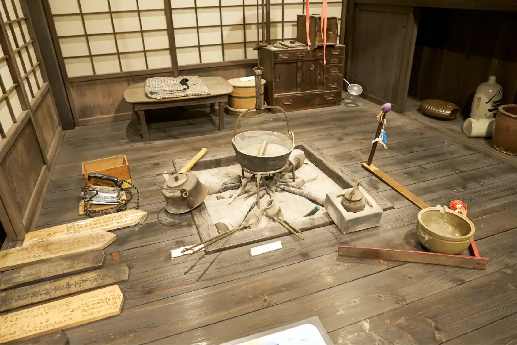 昔の生活文化の展示