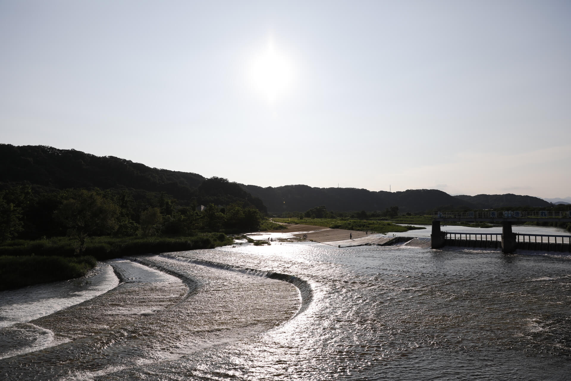 多摩川の風景