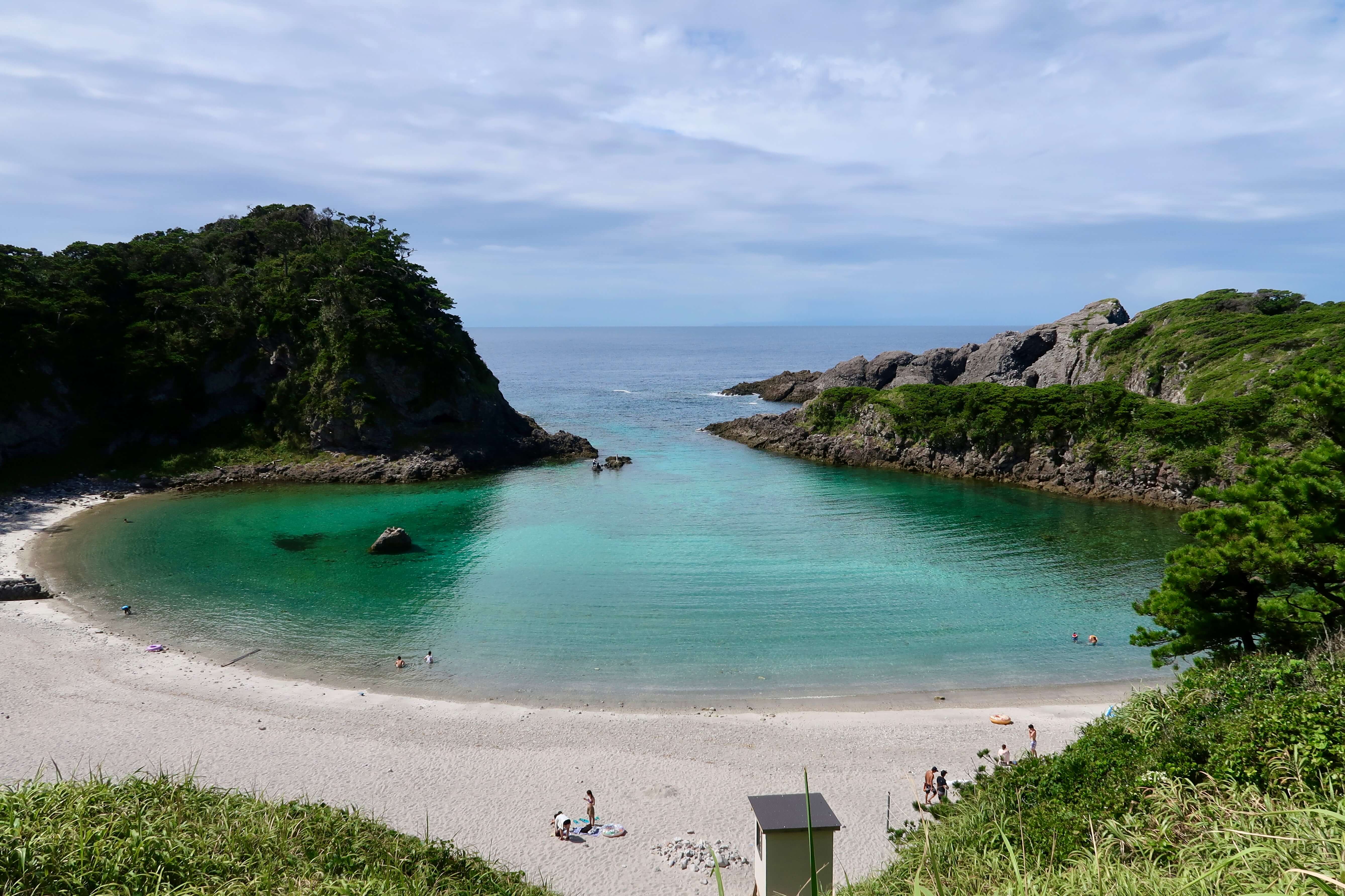 泊海水浴場の風景