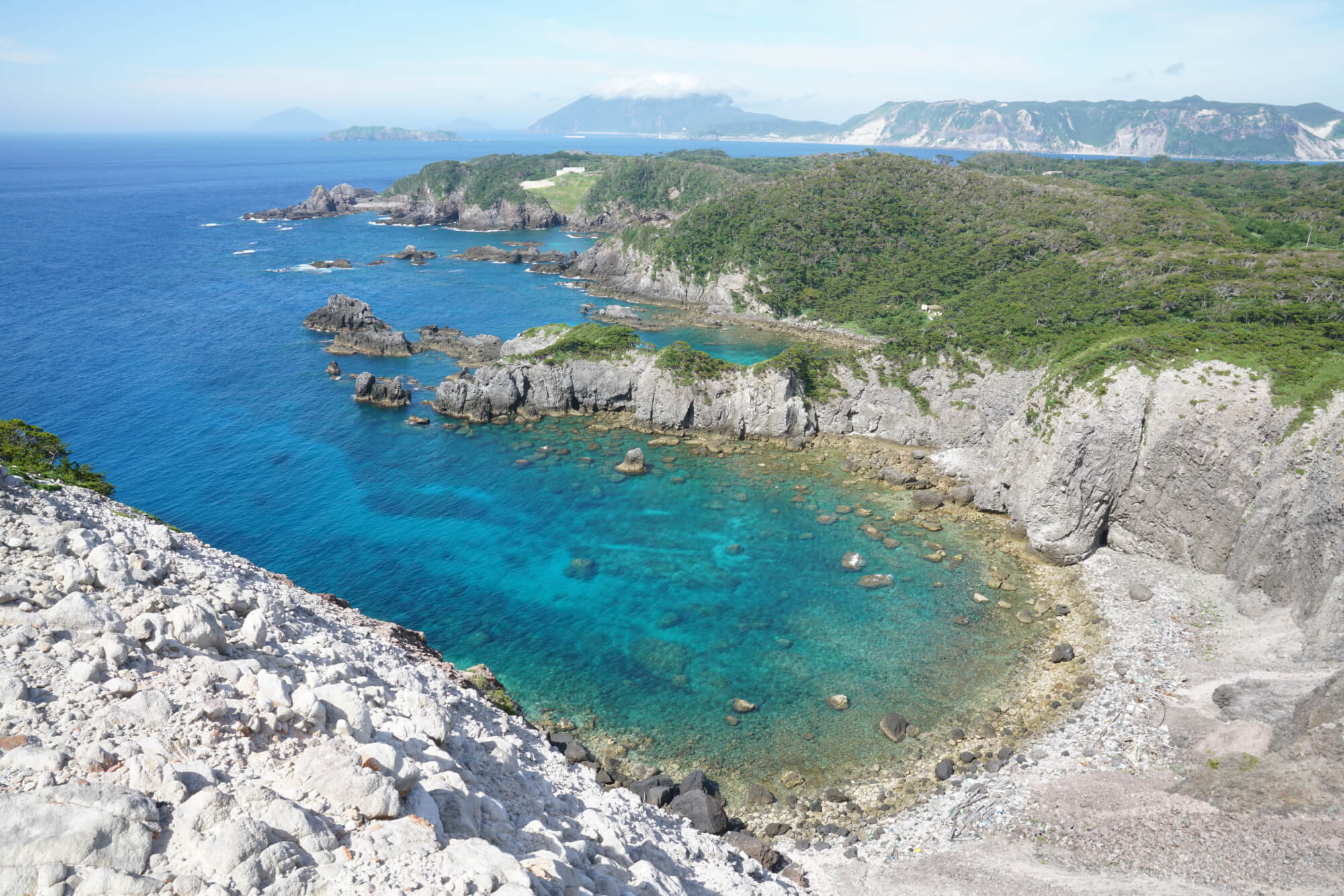 神引展望台から見た海の風景