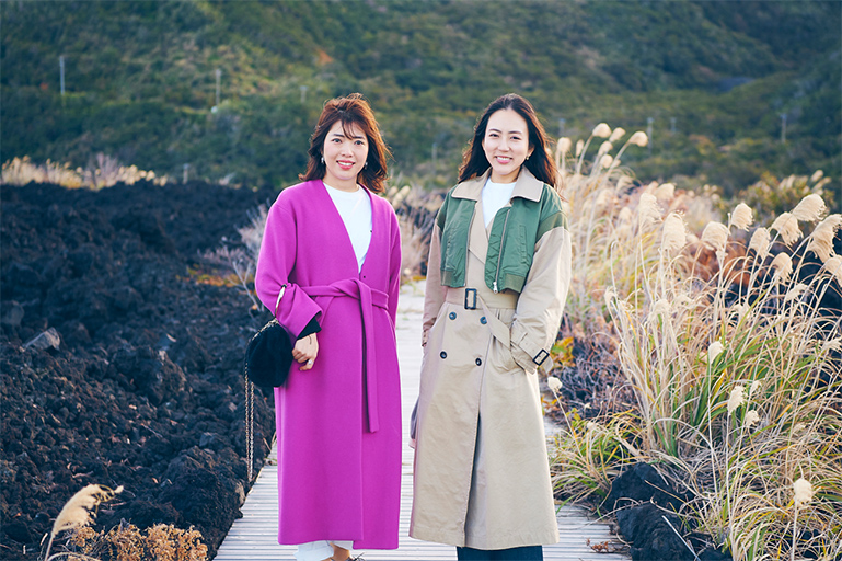 ハナコラボパートナーの土屋志織さん(左)、西嶋いぶきさん(右)。 ハナコラボパートナーの土屋志織さん(左)、西嶋いぶきさん(右)。