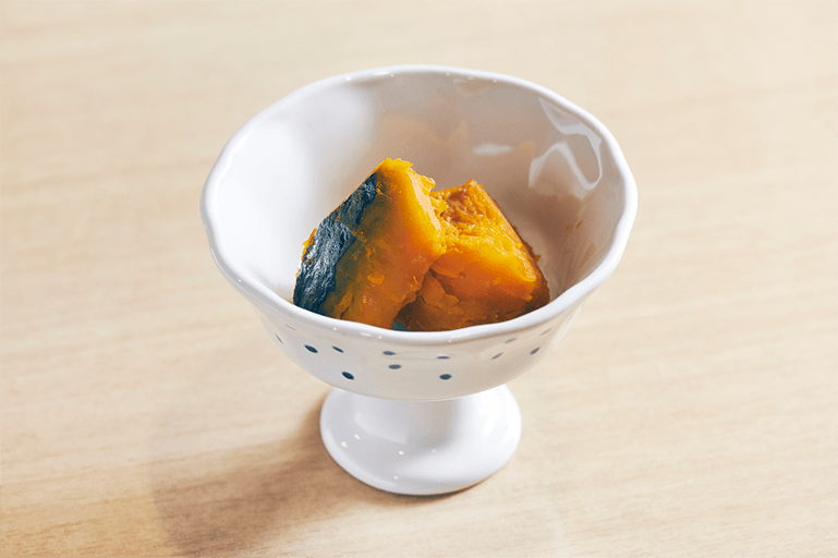 宿泊した日は冬至だったため、特別に「かぼちゃの煮物」も出た。